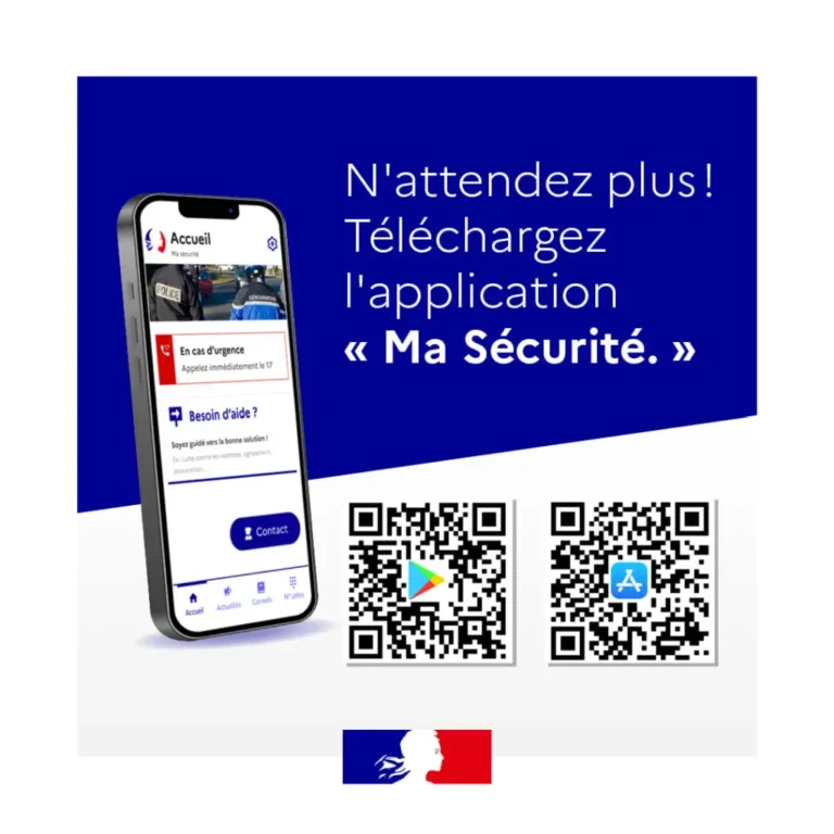 application ma sécurité du ministère de l'intérieur pour la sécurité dans les transports